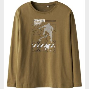 Name It Bluse - Loose - NkmVagno - Dull Gold/Street