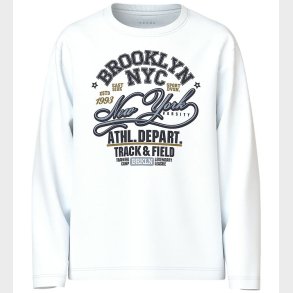 Name It Bluse - Loose - NkmVagno - Bright White/Track Field