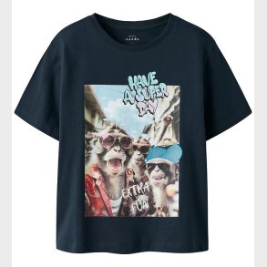 Name it T-shirt - NkmVoto - Navy Blazer/Super Day