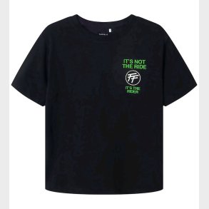 Name It T-shirt - NkmJef - Fast & Fruious - Black