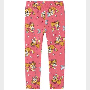 Name It Leggings - NmfJiddi - Paw - Rapture Rose