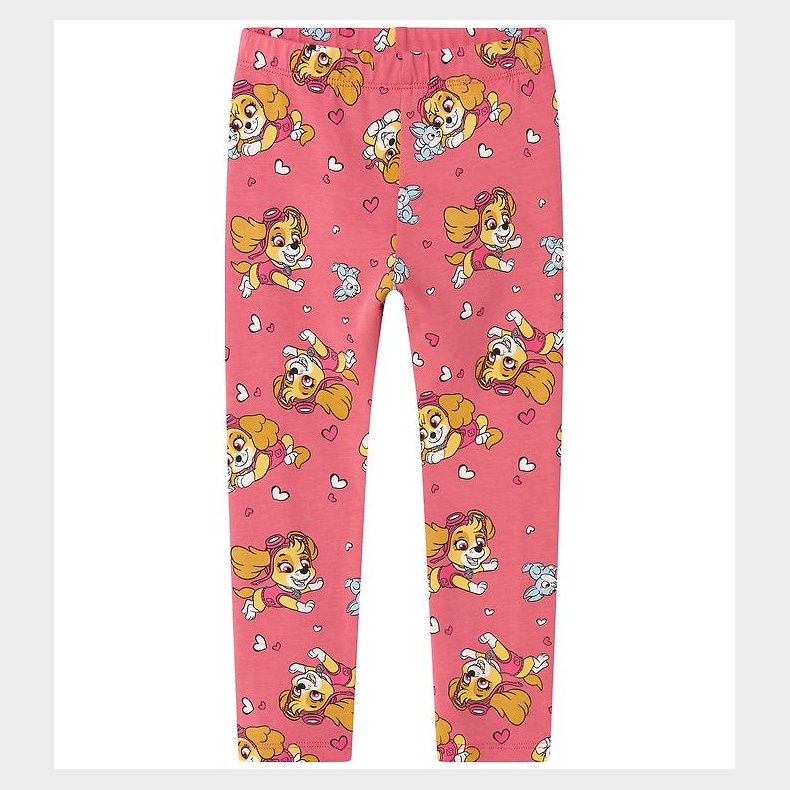 Name It Leggings - NmfJiddi - Paw - Rapture Rose