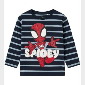 Name It Bluse - NmmJosue - Spiderman - Navy Blazer/Dusty Blue