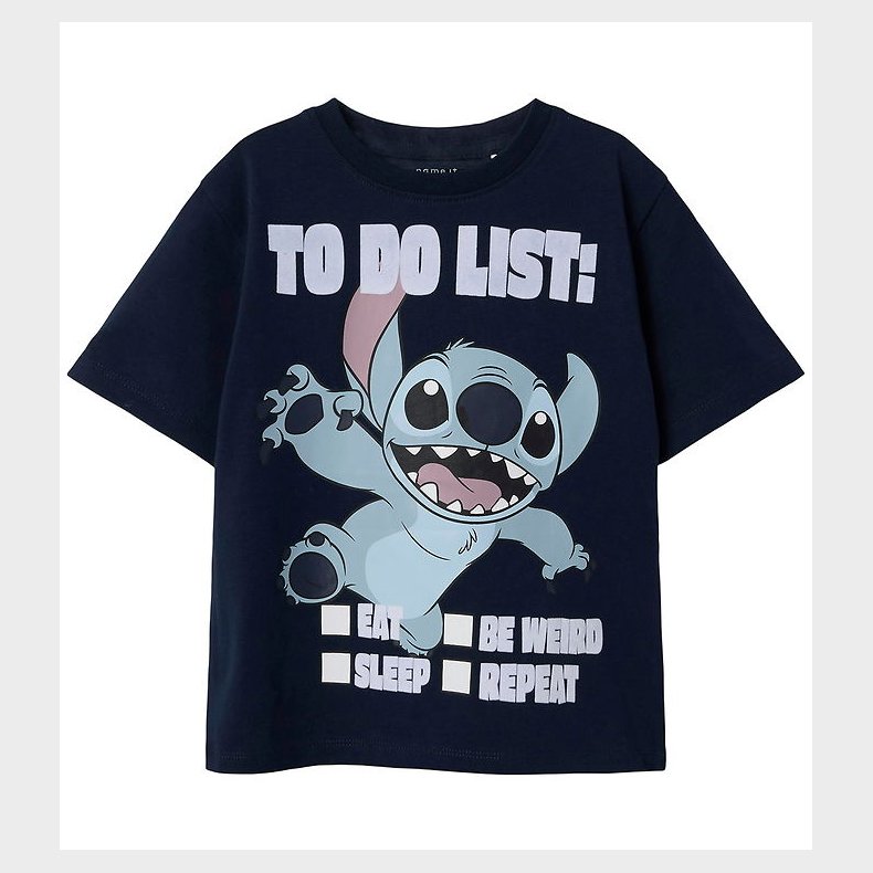 Name It T-shirt - NmmJudd - Stitch - Navy Blazer