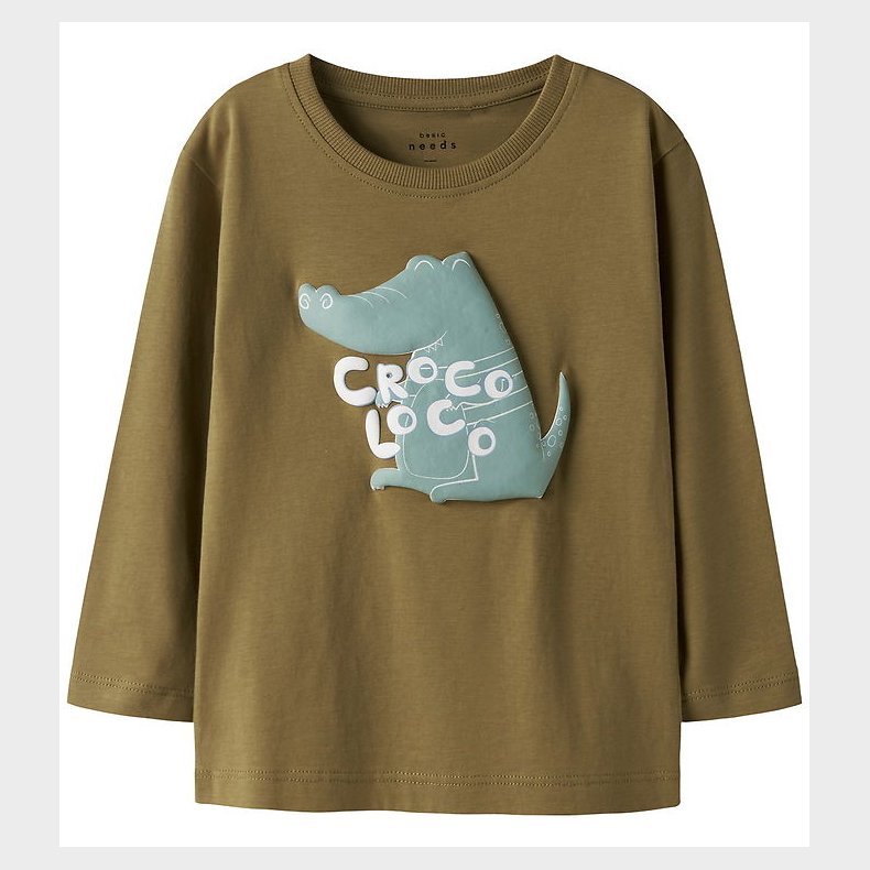 Name It Bluse - NmmVagno - Dull Guld/Croco Loco