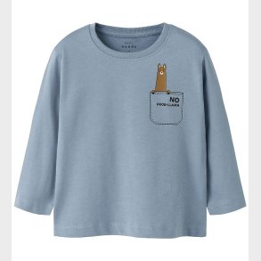 Name It Bluse - NmmVagno - Dusty Blue/Llama Pocket
