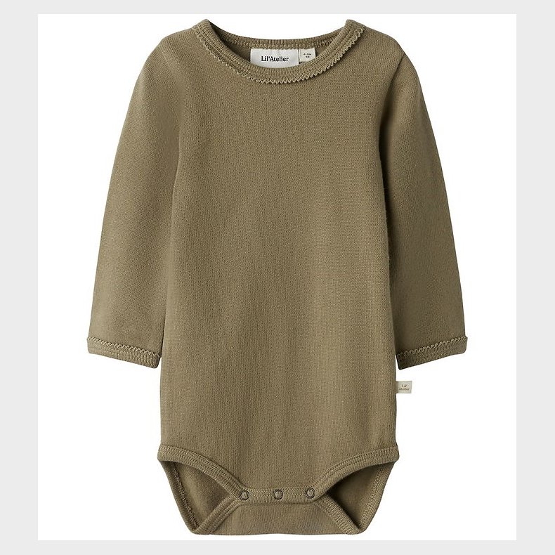 Lil Atelier Body l/ - Rib - Slim - NbfThoro - Sepia Tint