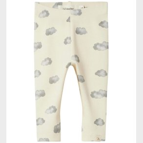 Lil Atelier Leggings - NbnLayo - Noos - Turtledove/BLUE CLOUD