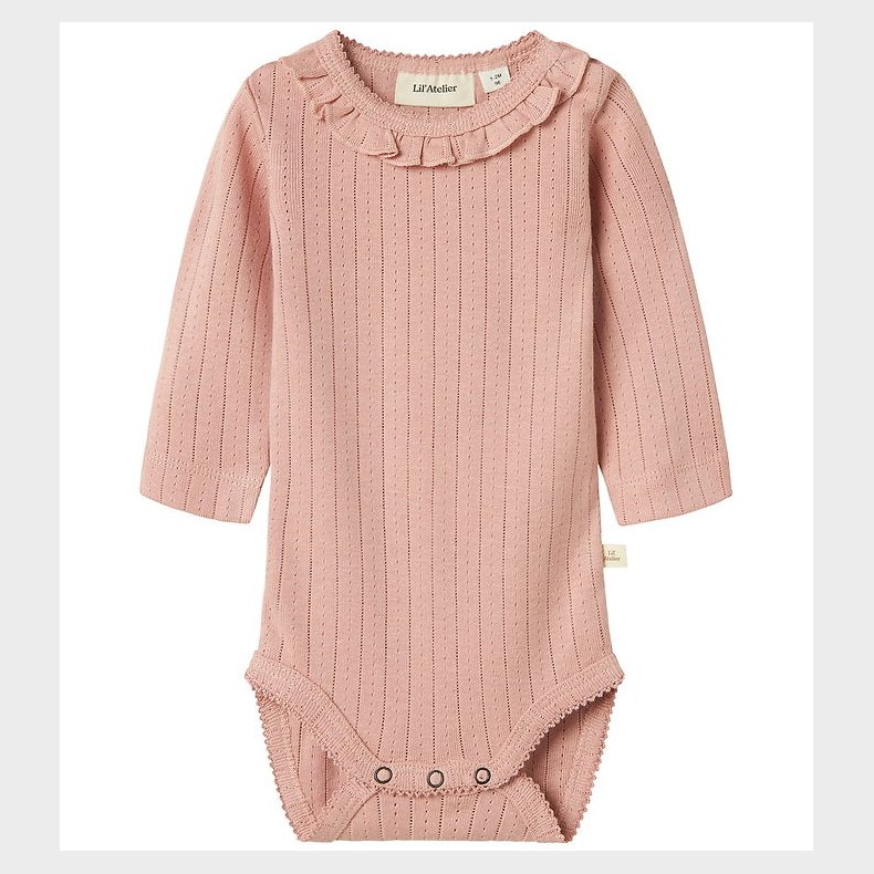 Lil Atelier Body l/� - NbfRachel - Noos - Misty Rose m. Hulm�nst