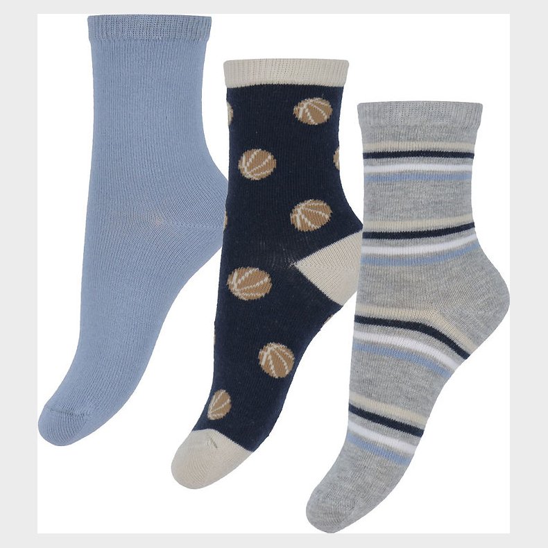 Name It Strmper - 3-pak - NmmKeaton - Navy Blazer/Dusty Olive +