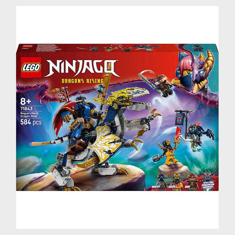 LEGO® Ninjago - Rogues drageflyver-mech 71843 - 584 dele