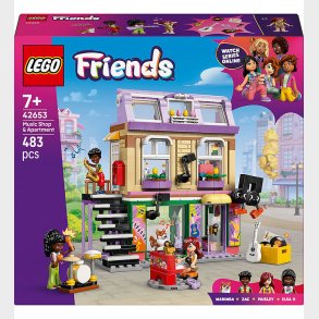 LEGO® Friends - Musikbutik og lejlighed 42653 - 483 Dele