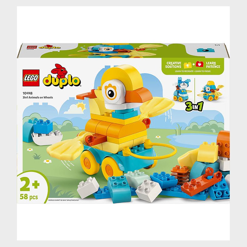 LEGO® DUPLO® - 3-i-1-dyr p� hjul 10448 - 58 Dele