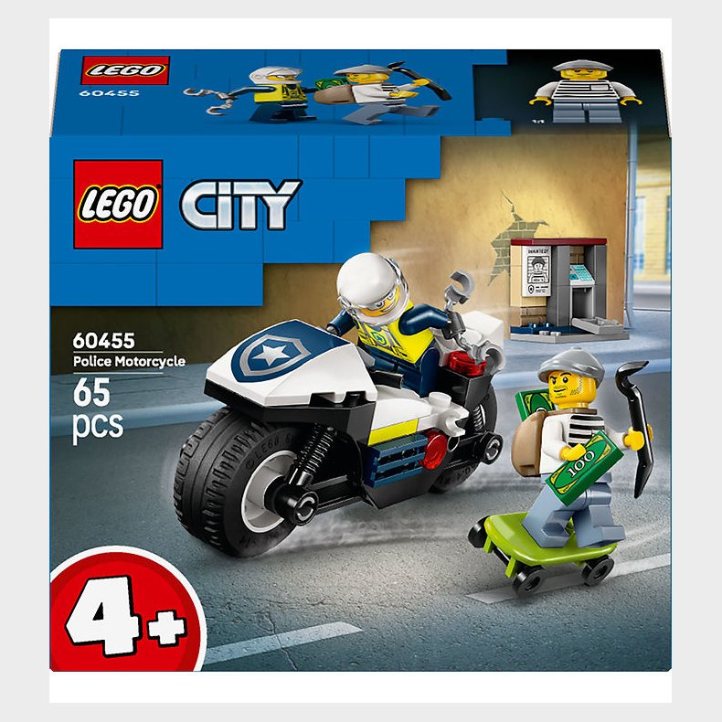 LEGO® City - Politimotorcykel p� forbryderjagt 60455 - 65 Dele