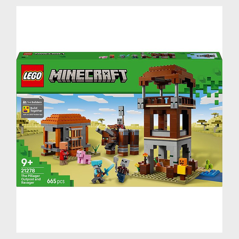 LEGO® Minecraft - Rverforposten Og Ravager 21278 - 665 Dele