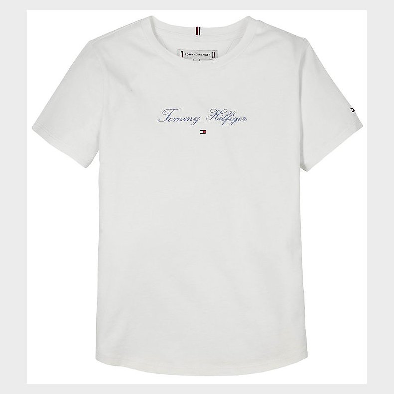 Tommy Hilfiger T-shirt - Script Slim - Hvid