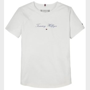 Tommy Hilfiger T-shirt - Script Slim - Hvid