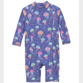 Color Kids Badeheldragt - UV50+ - AOP - Marlin