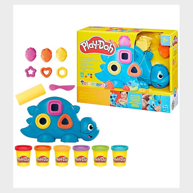 Play-Doh Modellervoks - Forme &amp; Farverig Dino - Starter Set