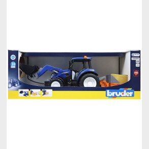 Bruder Traktor - New Holland T5.120 m. FL Loading Box - 1:16