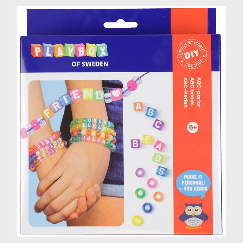 Playbox Kreas�t - Armb�nd m. ABC-Perler - 440 stk