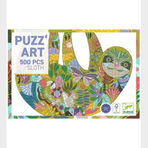 Djeco Puslespil - 500 Brikker - PUZZ'ART - The Sloth