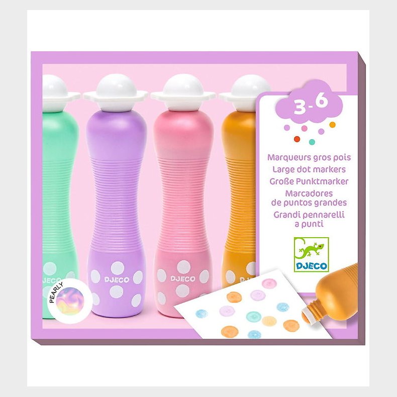 Djeco Prikmark�rer - 4 stk. - Pearly