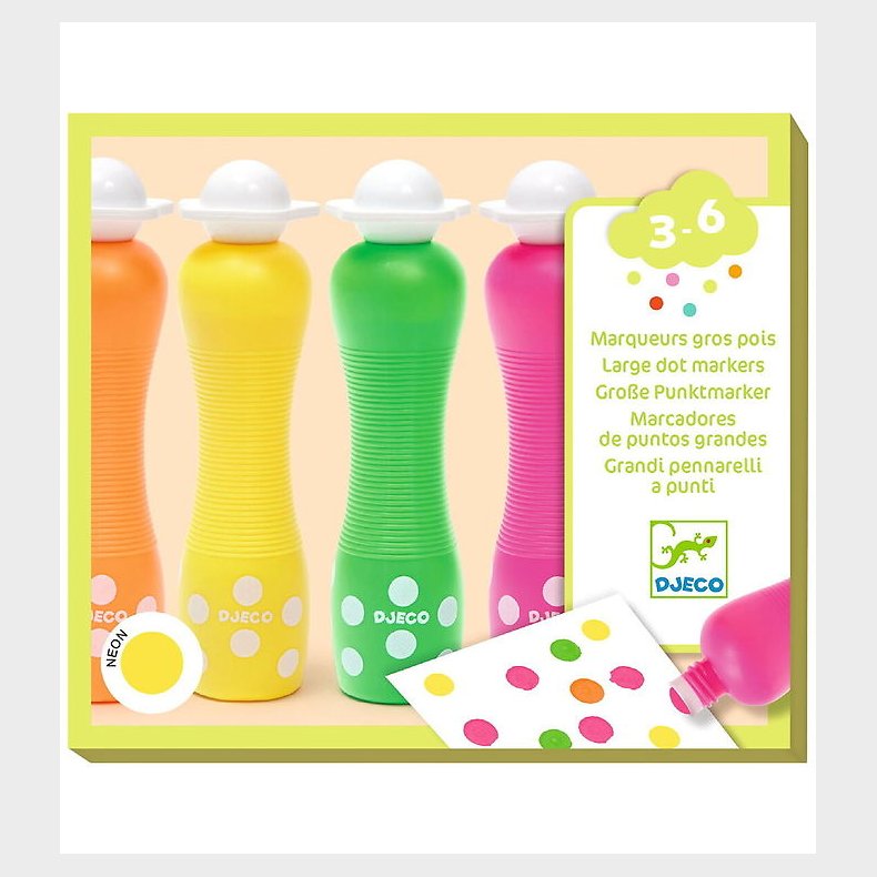 Djeco Dot Markers - Neon