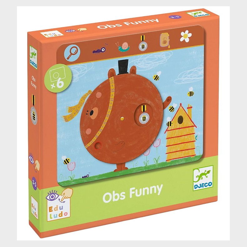 Djeco Spil - Find Og Drej - Obs Funny