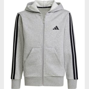 adidas Performance Cardigan - J 3S FL FZ HD - Mgreyh/Black