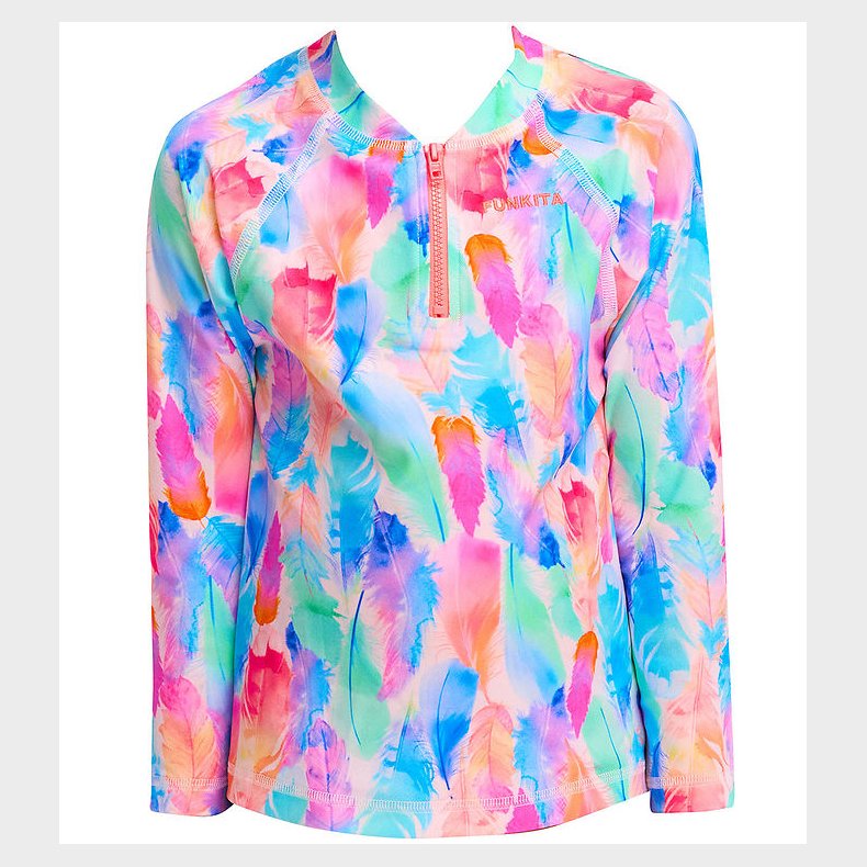 Funkita Badebluse - Zippy Rash Vest - UV50+ - Tickle Pink