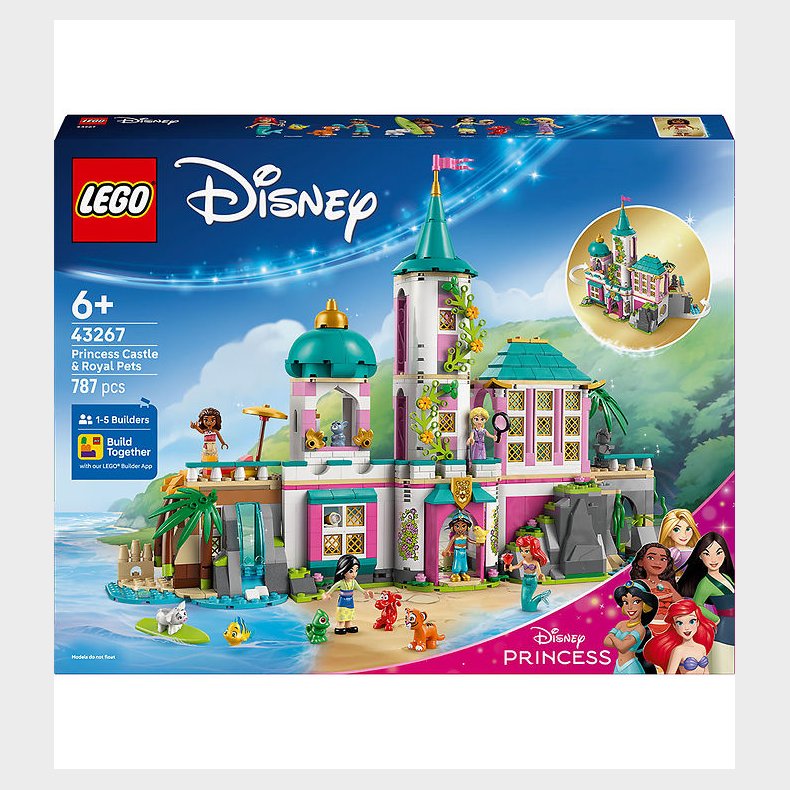LEGO Disney - Prinsesseslot Og Royale Kledyr 43267 - 787 Dele