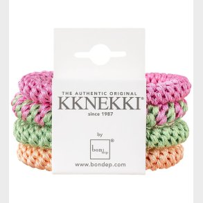 Kknekki Hrelastikker - 4-pak - Pink/Orange/Grn