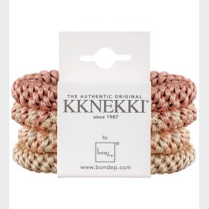 Kknekki Hrelastikker - 4-pak - Pink/Beige