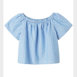 Name It T-shirt - NkfDemman - Provence/Hvid Og Gr