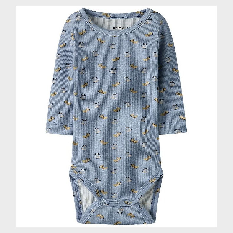 Name It Body l/ - Rib - NbmKoalkab - Dusty Blue