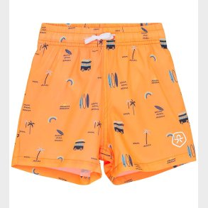 Color Kids Badeshorts - AOP - Orange Pop
