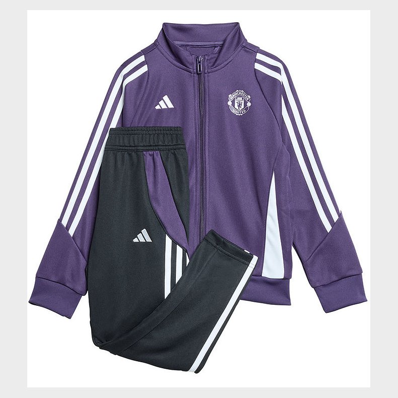 adidas Performance Tr�ningss�t - MUFC TK SUIT I - AURPLU/BLACK