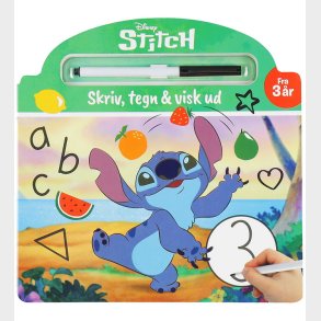 Alvilda Aktivitetsbog - Disney Stitch - Skriv, Tegn og Visk Ud