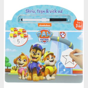 Alvilda Aktivitetsbog - Paw Patrol - Skriv, Tegn og Visk Ud