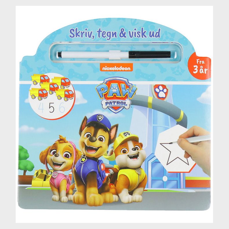 Alvilda Aktivitetsbog - Paw Patrol - Skriv, Tegn og Visk Ud