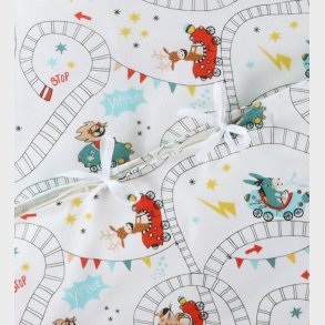 Nrgaard Madsens Sengetj - Baby - Hvid m. Rutsjebane