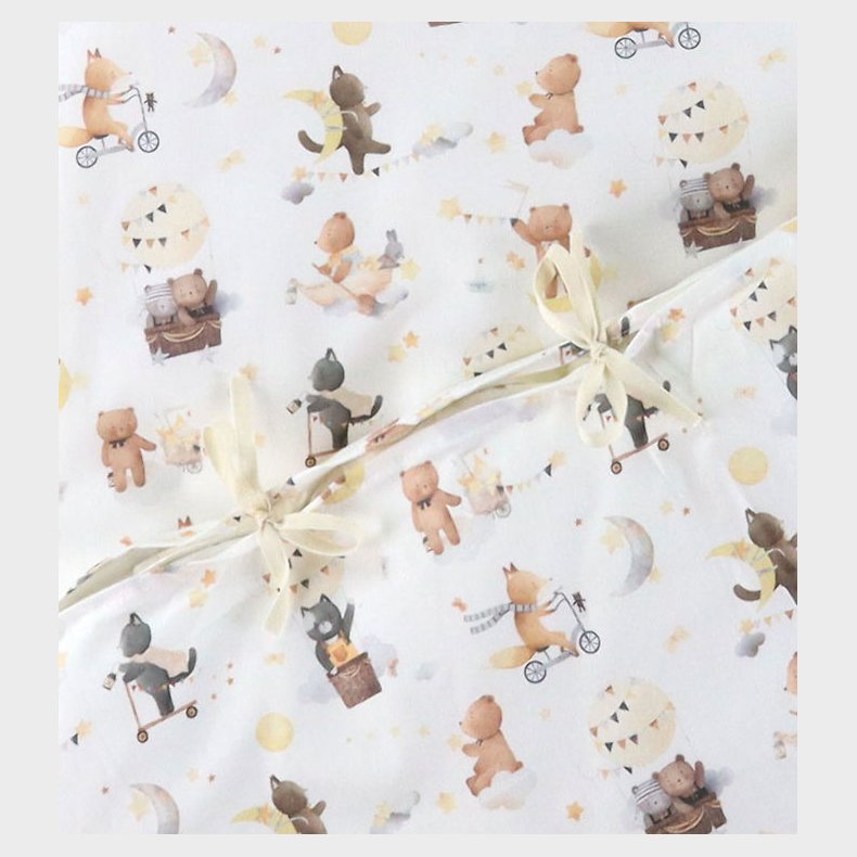 Nrgaard Madsens Sengetj - Baby - Off White/Bamser i Luftballon