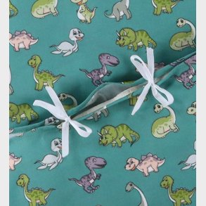 Nrgaard Madsens Sengetj - Baby - Grn m. Glade Dinoer