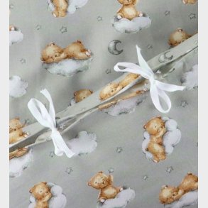 N�rgaard Madsens Senget�j - Baby - Gr� m. Sovende Bamser