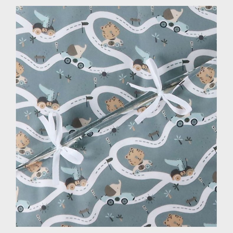 Nrgaard Madsens Sengetj - Baby - Gr m. Biler p Snoede Veje