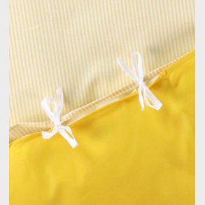 N�rgaard Madsens Senget�j - Baby - Hvid m. Gule Striber