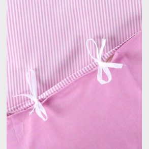 Nrgaard Madsens Sengetj - Junior - Hvid m. Pink Stribe