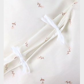 Nrgaard Madsens Sengetj - Voksen - Off White m. Blomst p Stil