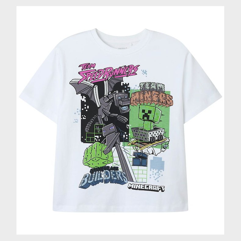 Name It T-shirt - Noos - NkmJahi Minecraft - Bright White